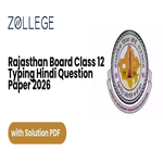 Rajasthan Board Class 12 Typing Hindi Question Paper 2026 with Solutions